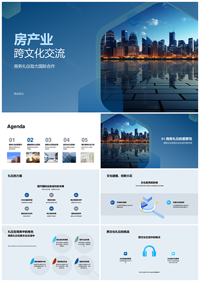 房产业跨文化商务礼仪与国际合作PPT模板