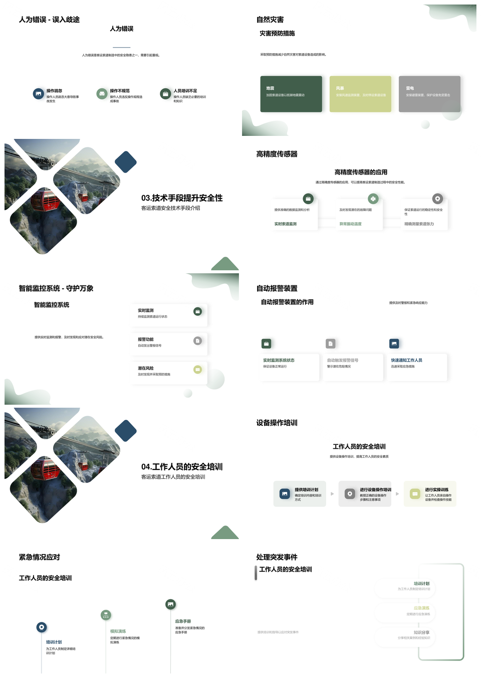 客运索道安全制造标准与隐患防控PPT模板