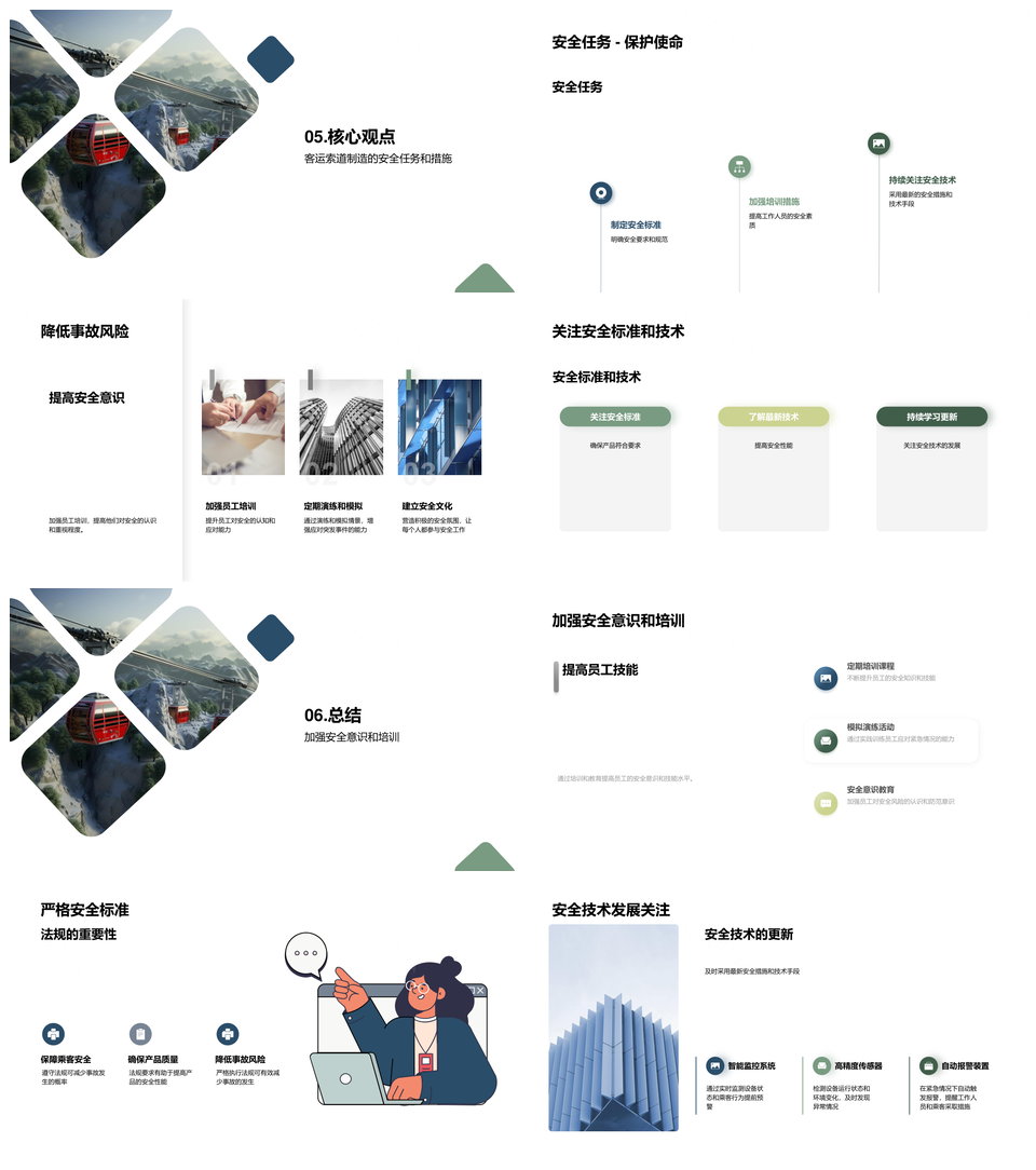 客运索道安全制造标准与隐患防控PPT模板