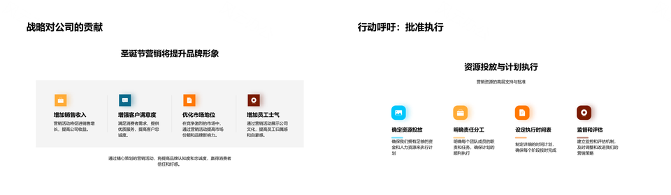 圣诞战略市场趋势消费竞品定位资源互动个性树PPT模板