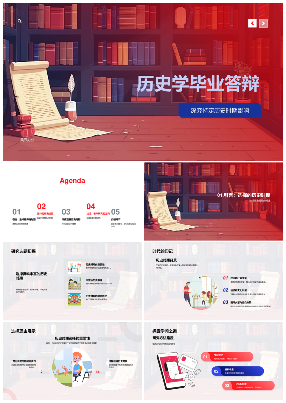 历史学答辩研究方法时期特色影响真实性探析PPT模板