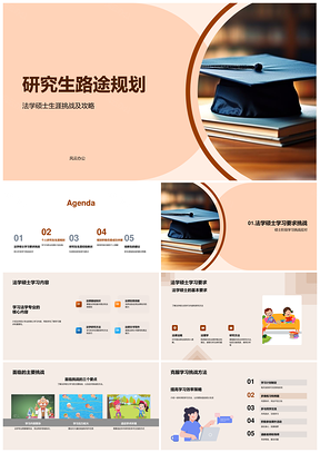 法学硕士生涯规划答辩与职业发展PPT模板