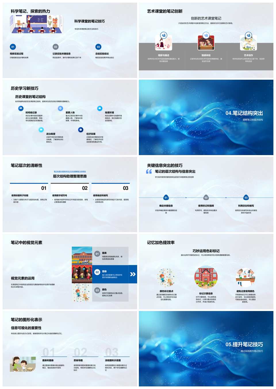 师生高效科学笔记方法与教学技能提升PPT模板