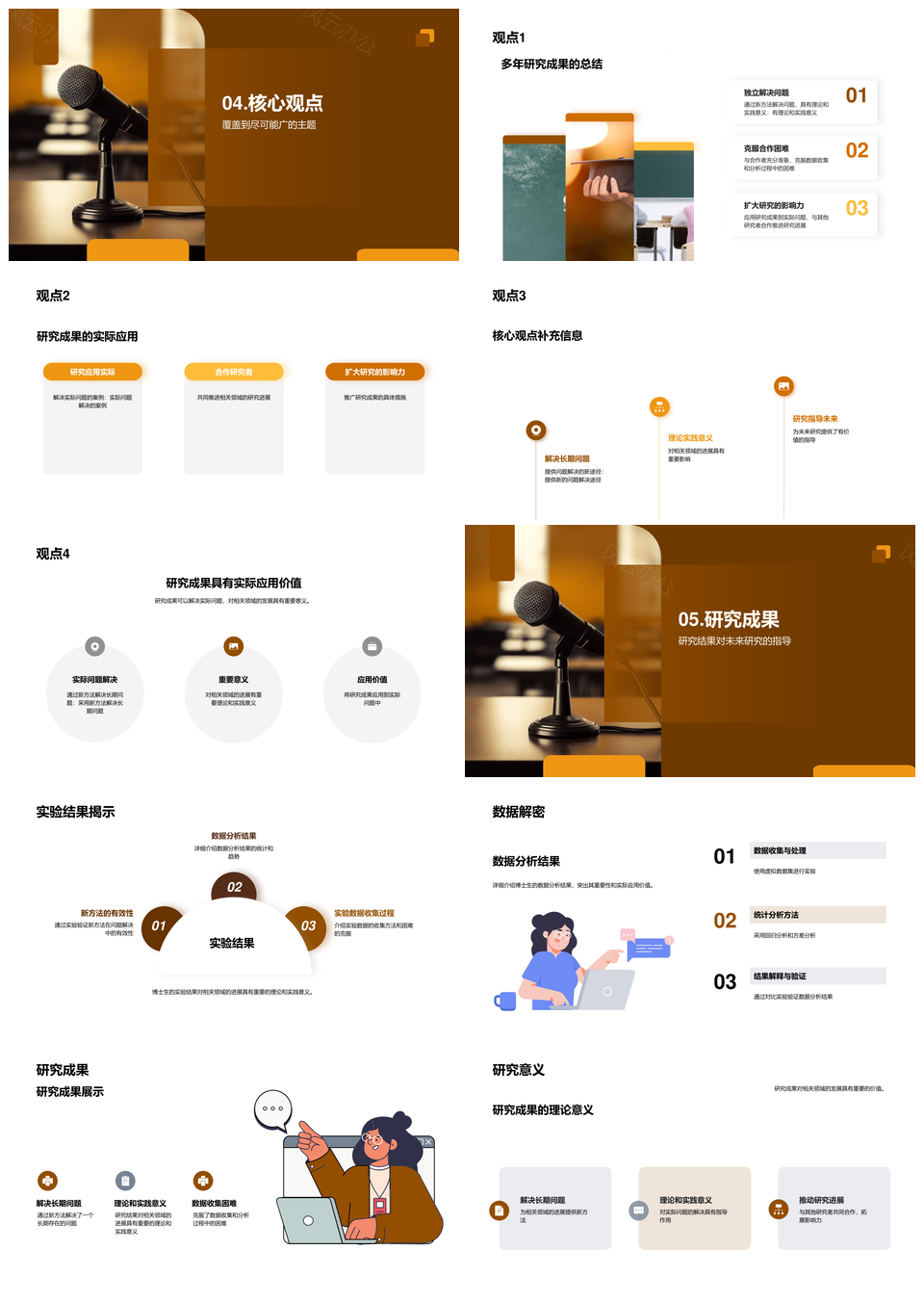 博士生学位答辩演讲展示论文研究成果PPT模板