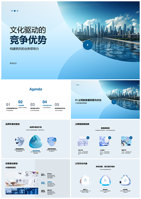 生物医疗双螺旋文化驱动竞争优势PPT模板
