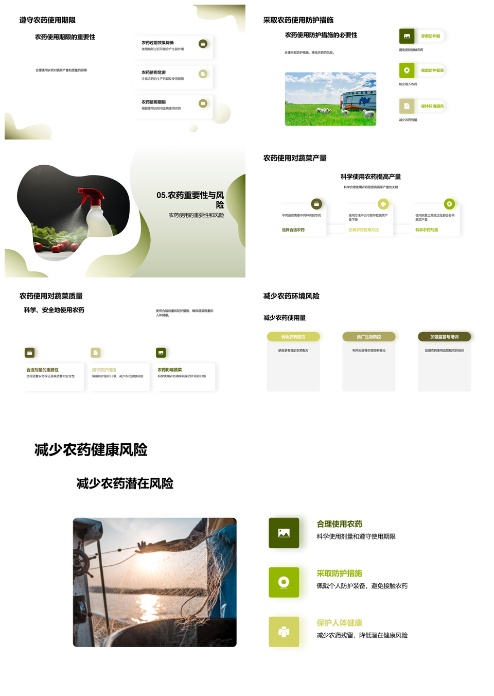 农药安全施用与蔬菜产质水土环境影响PPT模板