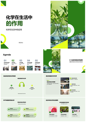 化学生活中的食药清洁与环保处理PPT模板