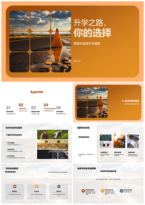 升学策略选校学科特长生涯规划PPT模板