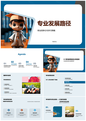 专科教育专业发展路径提升职业竞争力PPT模板