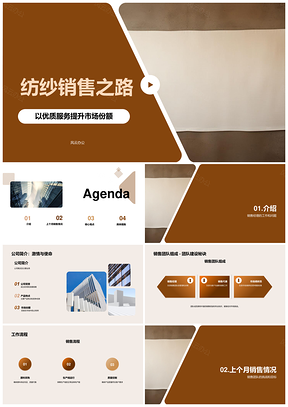 棉纺纱销售团队月度总结目标客户需求变化竞争压力PPT模板