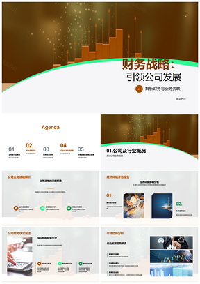 财务战略联动业务优化流程管控风险促发展PPT模板