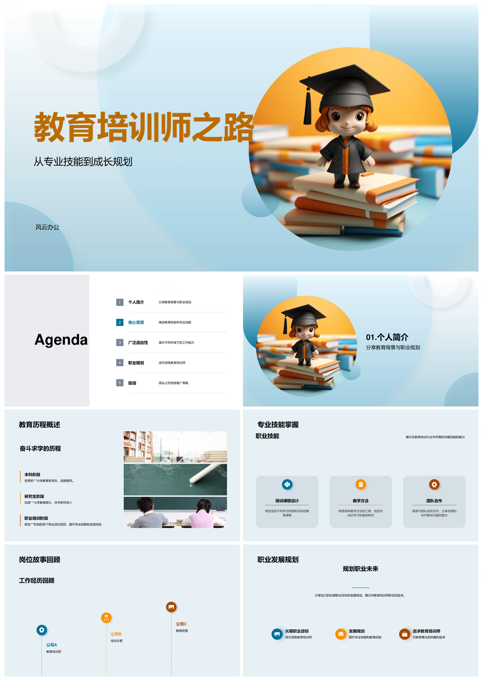 教育培训师职业规划与成长路径PPT模板