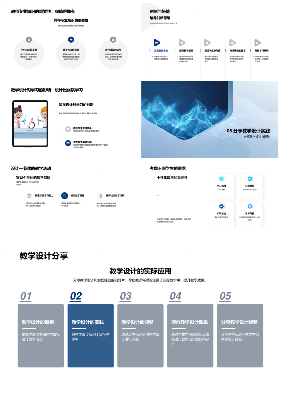 教学设计提升学习效果实践技巧教师培训PPT模板