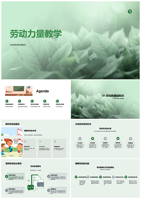 五年级劳动多样实践与价值贡献解析PPT模板