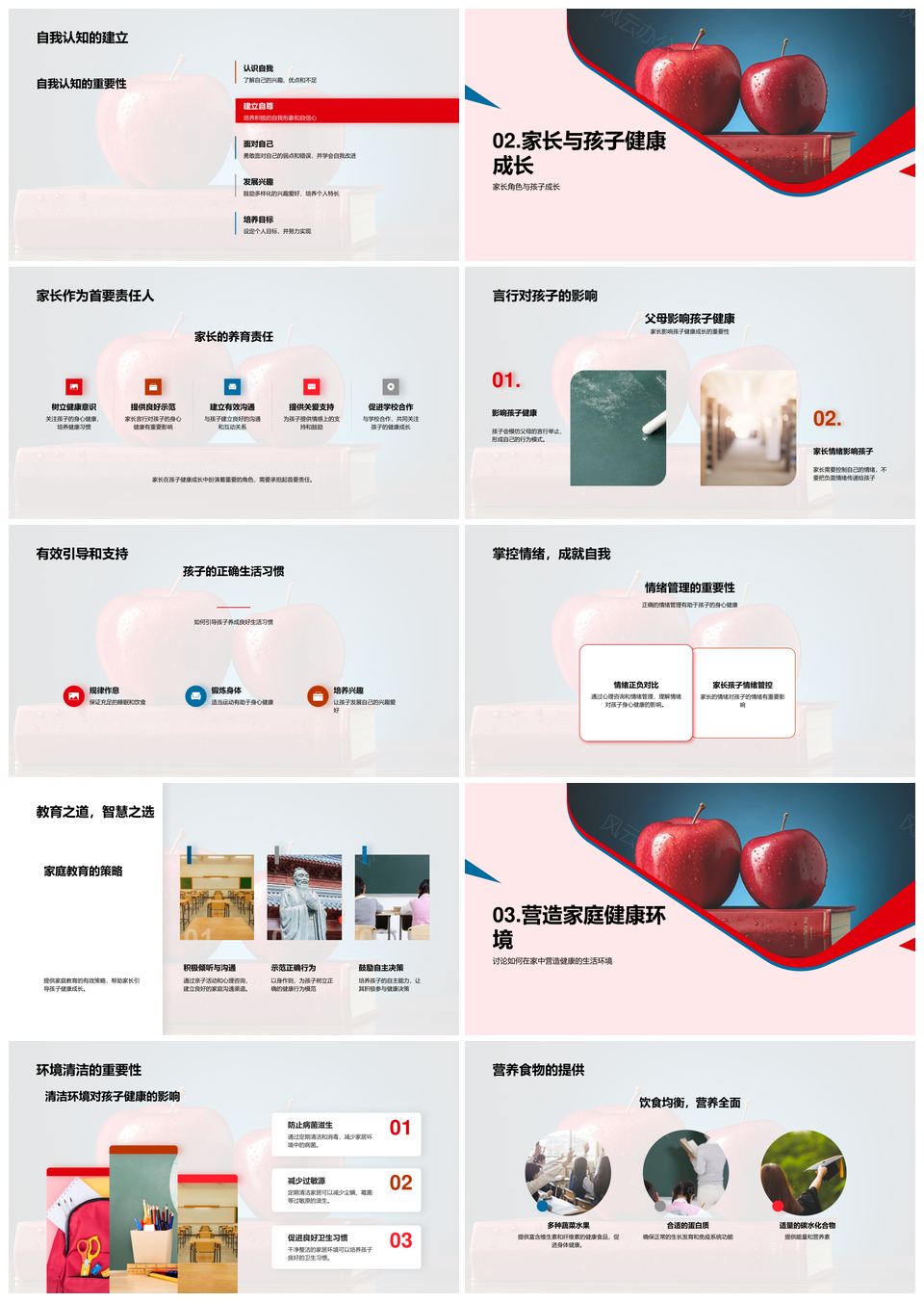 家庭健康教育秘籍助力孩子身心发展家庭健康PPT模板