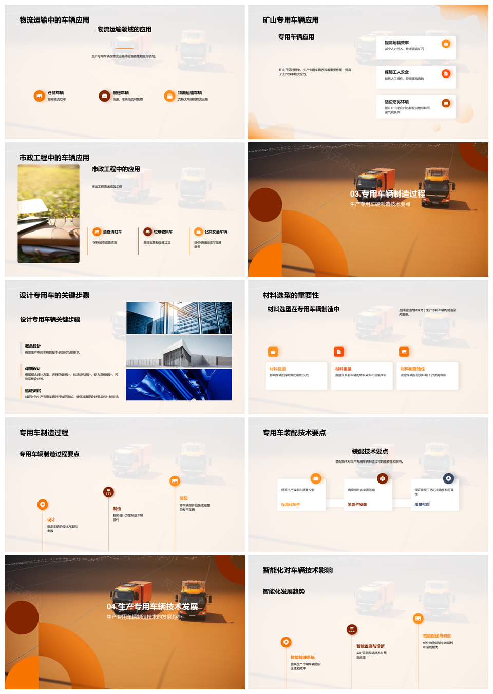 专用车辆制造技术工学师生探市场需求物流运输PPT模板