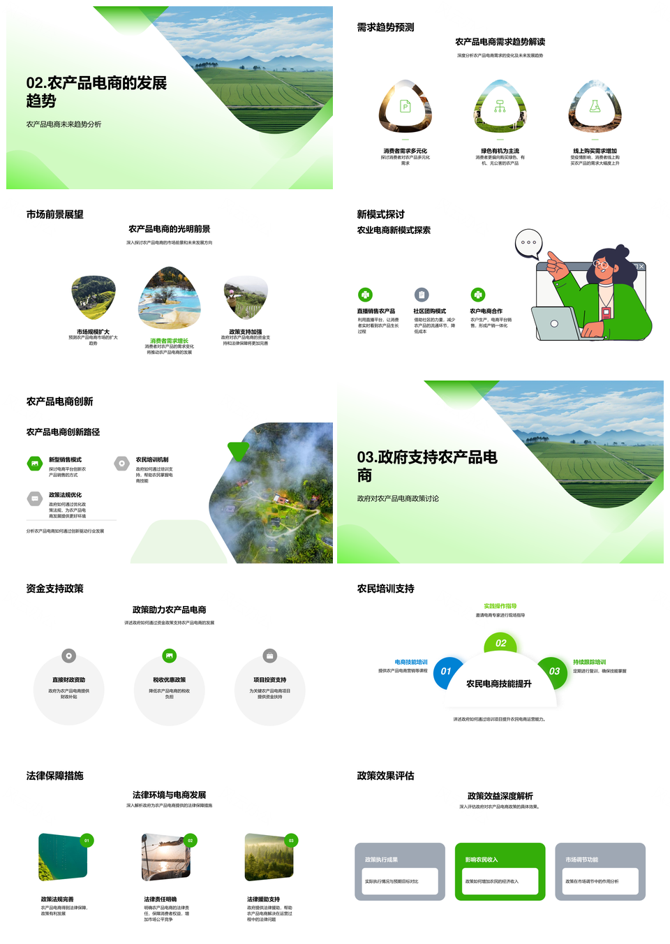 电商助农新模式与农产品电商发展研究PPT模板