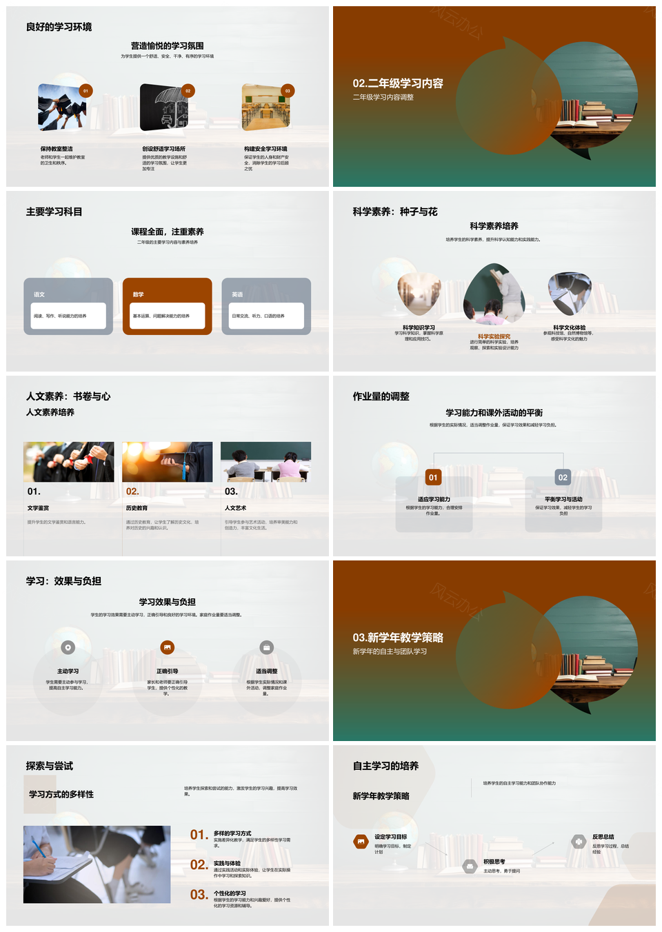 二年级新征程自主协作优环境提素养PPT模板