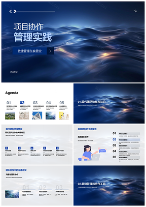 家居敏捷团队协作效率激励管理实践PPT模板