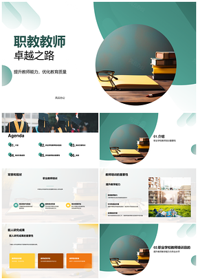 职教教师专业培训方案与教学能力提升研究PPT模板
