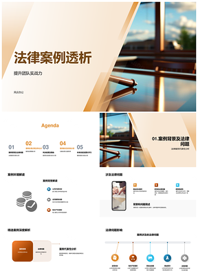 法律案例透析团队实战争议处理判决PPT模板