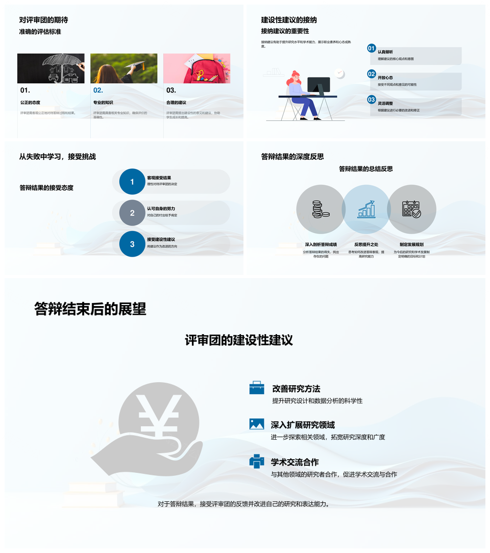 硕士答辩全流程评审要点与准备攻略PPT模板