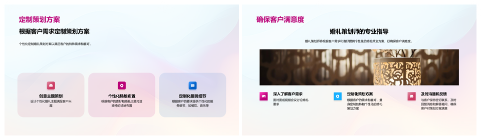 新媒体婚礼策划方案PPT模板