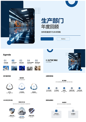 2025生产部门年度效质提升与未来策略PPT模板