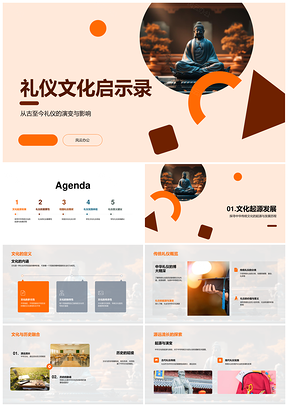 中华传统礼仪演变教育修养实践PPT模板
