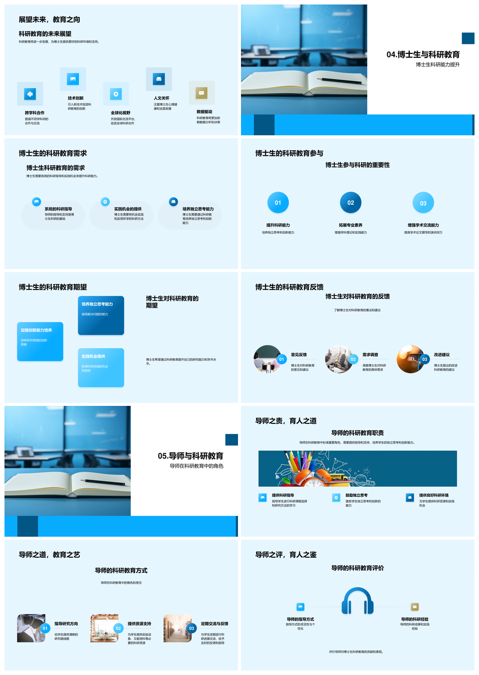 博士研究生科研能力方法道德创新实践提升PPT模板