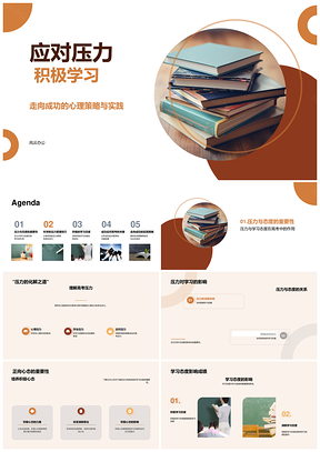 积极学习应对压力心理策略PPT模板