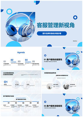 客服管理规范服务策略助力品牌发展PPT模板
