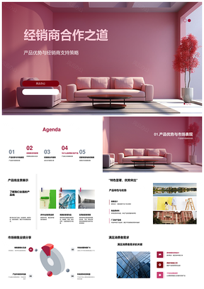 家具经销商合作优势支持策略成功案例PPT模板