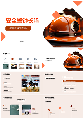 安全警钟长鸣防救头盔日检案例析责PPT模板