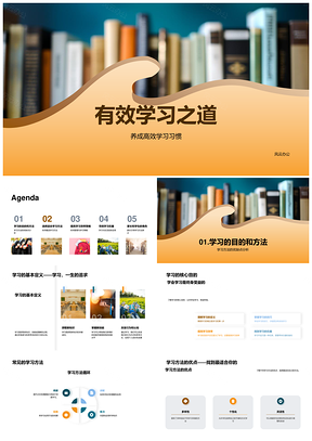 高效学习策略方法与时间管理技巧PPT模板