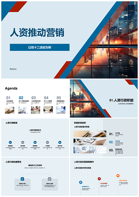 人资行政双十二营销策划优化配置提业绩PPT模板