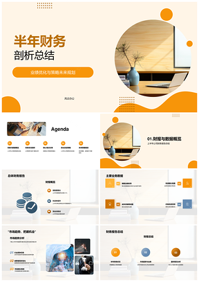 首席会计师半年财务分析业绩优化策略规划PPT模板