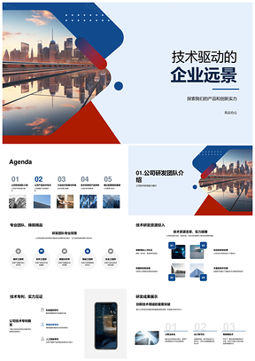 核心技术驱动旗舰产品创新布局未来城市战略PPT模板