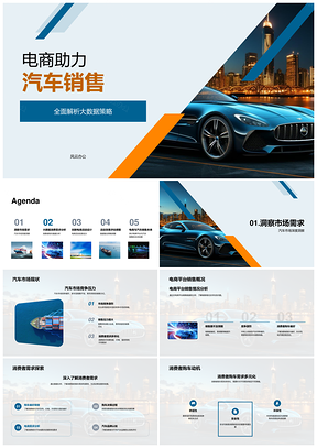 电商大数据分析驱动汽车销售活动策划评估PPT模板