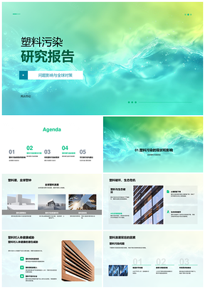 2025塑料污染全球对策生态健康趋势研究PPT模板