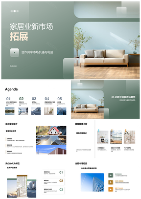 新启家居现代家具新市场拓展策略PPT模板