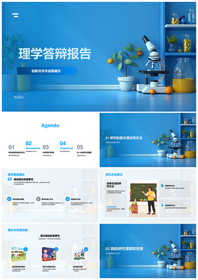 2025理学答辩学术研究理论创新课题设计解析PPT模板