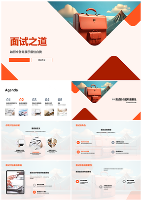 面试求职简历技巧与职业规划准备PPT模板