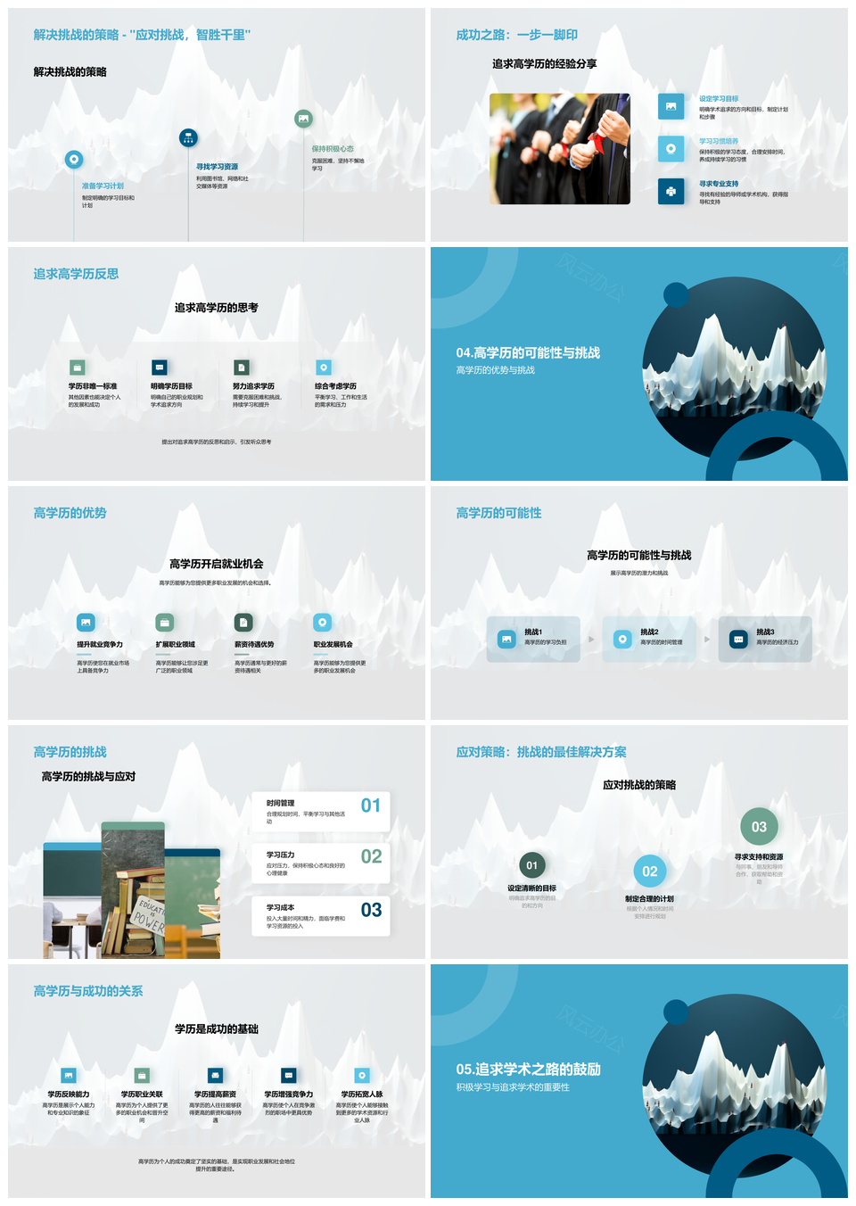高学历教师学术挑战与职业发展PPT模板