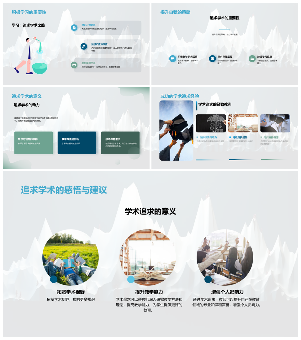 高学历教师学术挑战与职业发展PPT模板