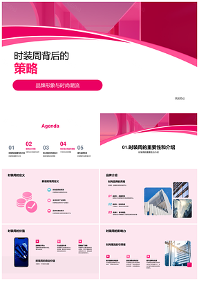 2025时装周策略驱动品牌形象独特设计引领潮流PPT模板