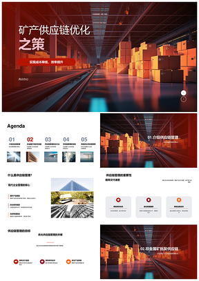 矿产供应链管理优化提质降本加速交付PPT模板