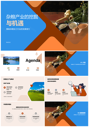 杂粮加工产业现状与发展机遇分析PPT模板