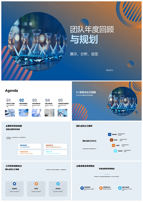 2025团队年度研究项目成果总结规划PPT模板