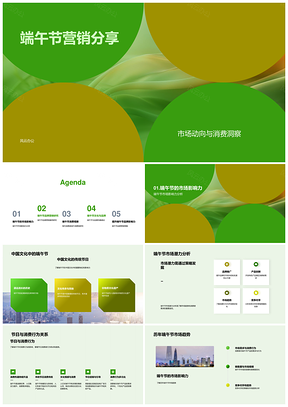 2025端午品牌营销策略市场动向消费趋势分析PPT模板